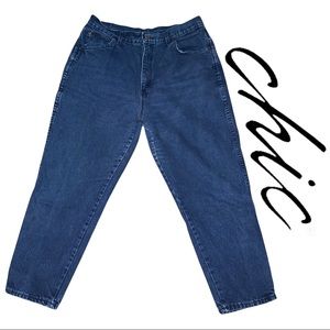 Chic Vintage Mom Super High Rise Jeans Ladies Blue Size 20